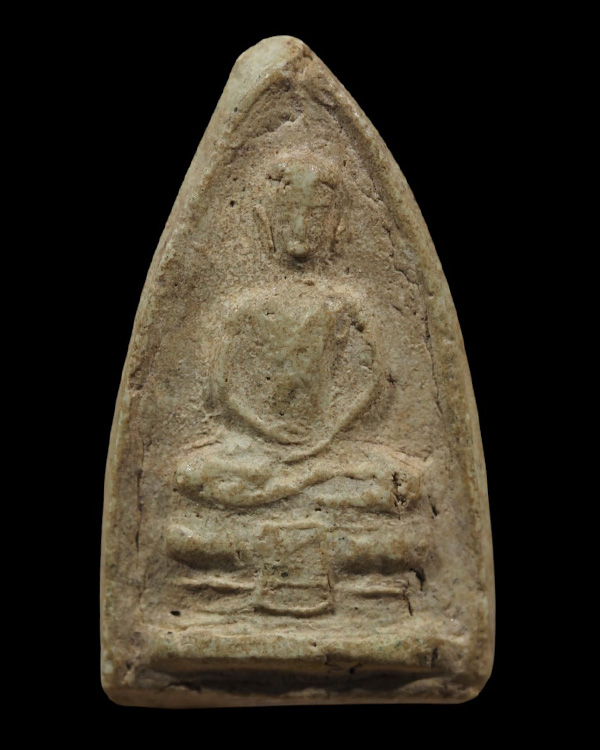 พระพิมพ์วัดสามปลื้ม พิมพ์ใหญ่ (หายาก) เนื้อผงวัดระฆังล้วน ปลุกเสกพิธีอินโดจีน วัดสุทัศน์ หลวงพ่อสุพจ - 2