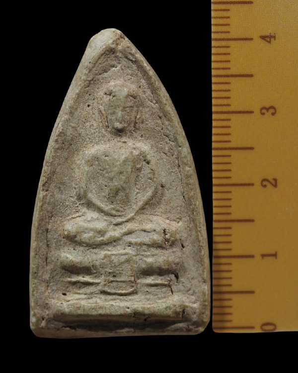 พระพิมพ์วัดสามปลื้ม พิมพ์ใหญ่ (หายาก) เนื้อผงวัดระฆังล้วน ปลุกเสกพิธีอินโดจีน วัดสุทัศน์ หลวงพ่อสุพจ - 4