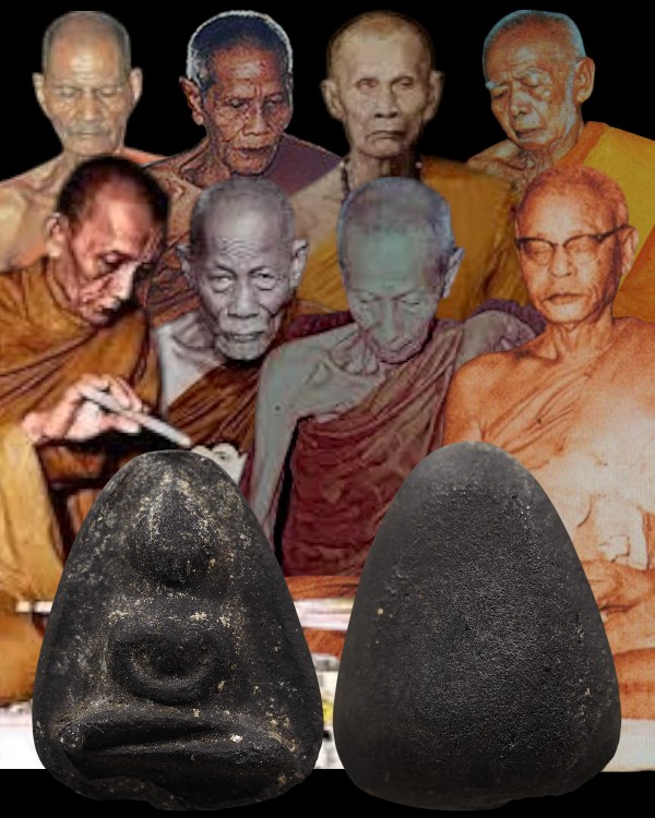 พระผงพิมพ์วัดพลับ เนื้อดำ วัดประสาทบุญญาวาส กรุงเทพฯ พิธีใหญ่ ปี ๒๕๐๖ มวลสารผสมผงวัดระฆัง และสมเด็จบ - 1