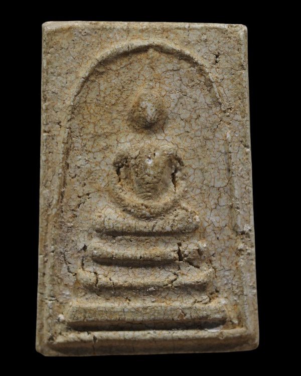 สมเด็จฯหลังเรียบเนื้อแตกลายงา หลวงพ่อกวย ชุตินฺธโร วัดโฆษิตาราม จ.ชัยนาท (พิมพ์หน้าพิมพ์เดียวกับสมเด - 2