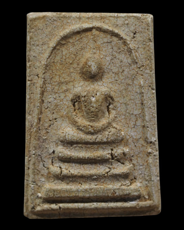 สมเด็จฯหลังเรียบเนื้อแตกลายงา หลวงพ่อกวย ชุตินฺธโร วัดโฆษิตาราม จ.ชัยนาท (พิมพ์หน้าพิมพ์เดียวกับสมเด - 5