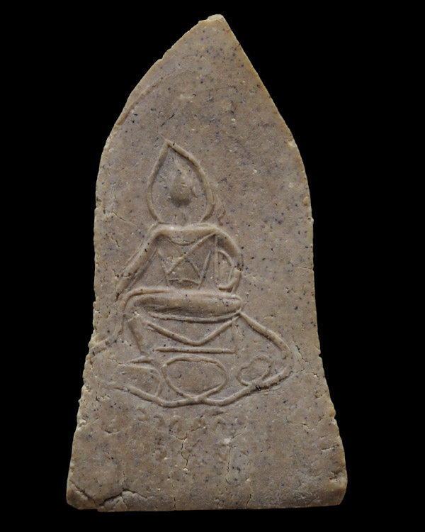 พระพิมพ์โคนสมอ ยุคแรก หลวงพ่อเต็ง (อาจารย์เต็ง) วัดดอนยอ จ.นครปฐม หลังขุนแผนออกศึก "เสาร์ ๕" เนื้อผง - 3