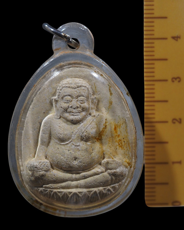 พระสังกัจจายน์หลวงพ่อเพิ่ม เนื้อผง วัดป้อมแก้ว จ.อยุธยา  ปี 2542  หายากแล้วครับ - 4