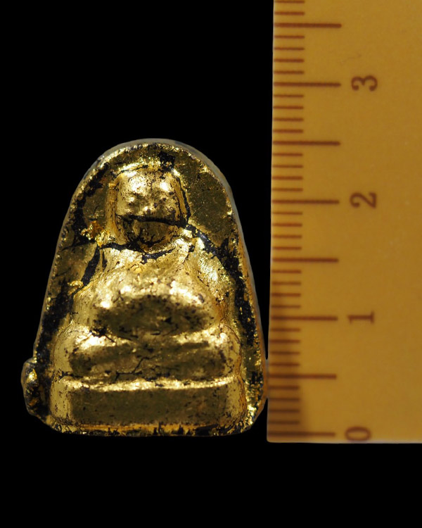 พระสังกัจจายน์รุ่นมงคล เจริญสุข วัดนาเขื่อน จ.ชลบุรี เนื้อผงคลุกรักจุ่มรัก ปิดทองเดิม ปลุกเสกพิธีใหญ - 4