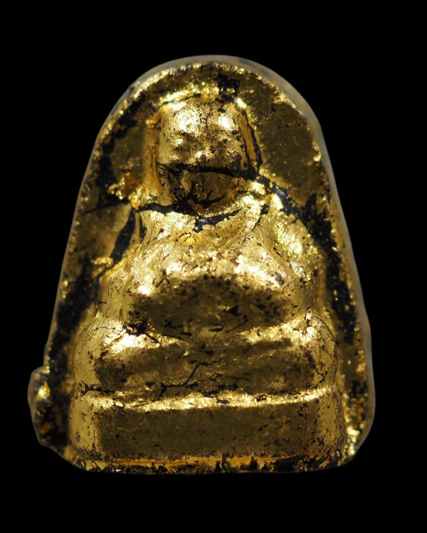 พระสังกัจจายน์รุ่นมงคล เจริญสุข วัดนาเขื่อน จ.ชลบุรี เนื้อผงคลุกรักจุ่มรัก ปิดทองเดิม ปลุกเสกพิธีใหญ - 5