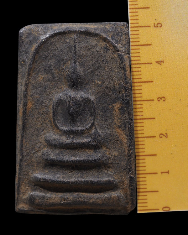 พระสมเด็จเนื้อผงพุทธคุณหลังรูปเหมือน(หายาก) หลวงพ่ออยู่ วัดดักคะนน จ.ชัยนาท ด้านหลังรูปเหมือน  สมเด็ - 4