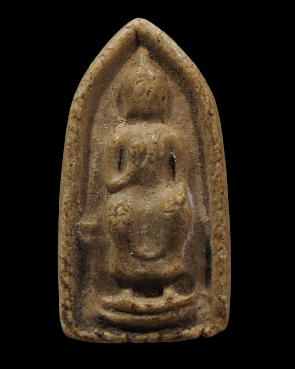 พระศิลาขาวเนื้อผง พิมพ์เล็ก หลวงพ่อเต๋ วัดสามง่าม พระศิลาขาวศักดิ์สิทธิ์ คู่แดนปฐมพุทธภูมิ หนึ่งในพร - 5