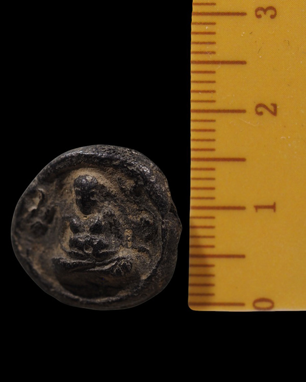 พระสังกัจจายน์เนื้อดิน พิมพ์จันทร์ลอย พิมพ์เล็ก(หายาก) ยุคแรก หลวงพ่อเต้า วัดเกาะวังไทร ประมาณ พ.ศ.๒ - 4