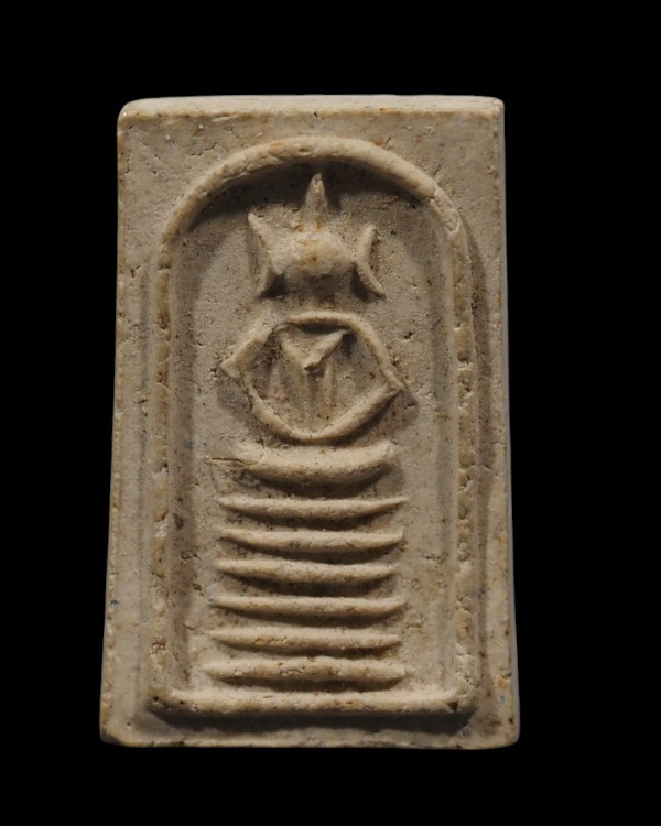 พระสมเด็จอกร่องหูบายศรี พิมพ์เล็ก หลวงพ่อแจ่ม วัดวังแดงเหนือ จ.พระนครศรีอยุธยา สร้างปี 2510 (ยุคแรก) - 2