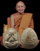พระปิดตา "เหลือกิน เหลือใช้" เนื้อผง พิมพ์จัมโบ้  ฝังตะกรุดเงิน (หายาก) หลวงพ่อสมชาย ฐิตวิริโย วัดเข
