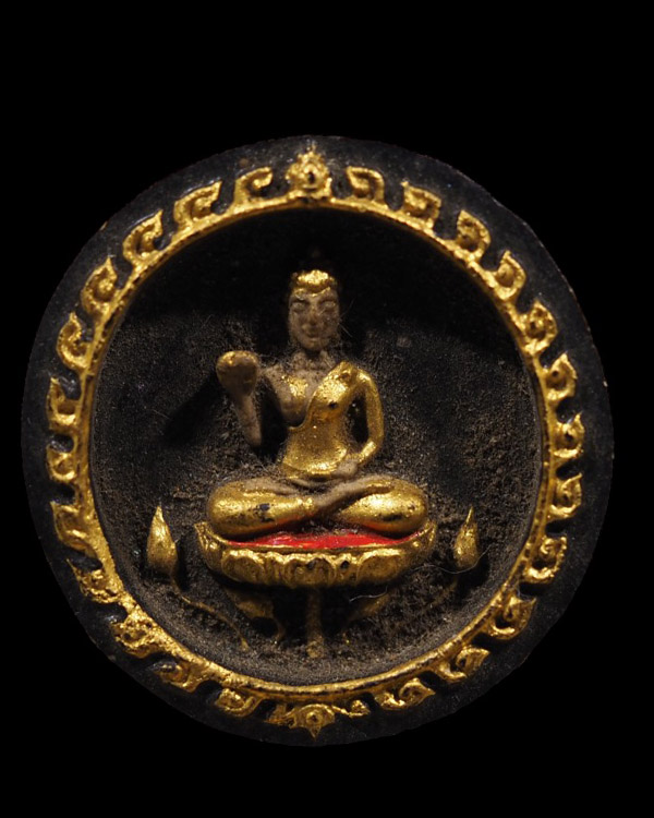 พระผงพระพุทธกวักมหามงคล เนื้อผงหลังยันต์ ลงรักปิดทองกรรมการ หลวงปู่มา วัดอุทยานนที (วัดสมถะ) อ.เมือ - 2