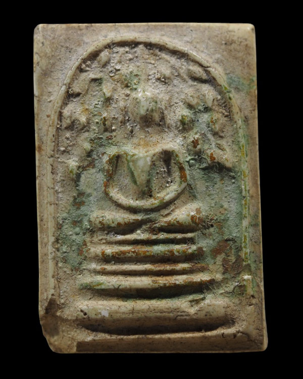 พระสมเด็จพิมพ์ปรกโพธิ์ย้อย หลวงปู่นาค วัดระฆังโฆสิตาราม กรุงเทพฯ มวลสารผสมผงเก่า สร้างประมาณยุค ปี 2 - 5