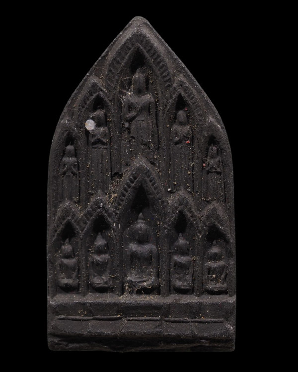 พระสิบทัศน์ เนื้อผงใบลาน หลวงพ่อแช่ม วัดดอนยายหอม รุ่นนี้จัดส่งให้งานทำบุญอายุหลวงพ่อเงิน หลวงพ่อเงิ - 2