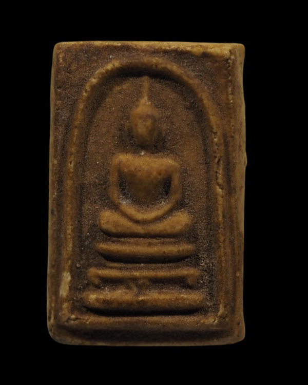 พระคะแนนเนื้อผง ฐานเลข ๑ หลวงปู่นาค วัดระฆังโฆสิตาราม กรุงเทพฯ องค์นี้เนื้อออกแก่ผงน้ำมัน เก่าสวยเดิ - 5