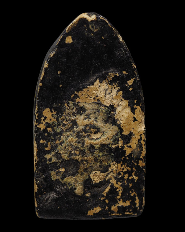 พระขุนแผน ซุ้มเรือนแก้ว พิมพ์ใหญ่  เนื้อผง ลงรักโบราณ  เก่าหนา เนื้อดี  องค์นี้พระเกจิสมัยก่อนสร้าง  - 3