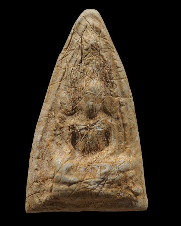 พระชินราชเนื้อผงผงโรยเส้นเกศา  หลวงพ่อแช่ม สร้างถวาย หลวงพ่อเงิน วัดดอนยายหอม จ.นครปฐม  ปลุกเสก สร้า - 2