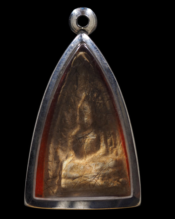 พระชินราชเนื้อผงผงโรยเส้นเกศา  หลวงพ่อแช่ม สร้างถวาย หลวงพ่อเงิน วัดดอนยายหอม จ.นครปฐม  ปลุกเสก สร้า - 5