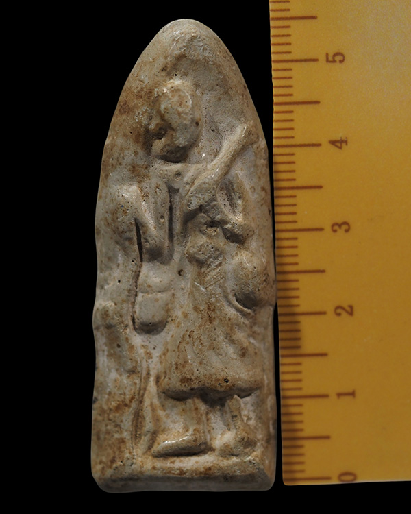 พระสีวลี พิมพ์มียาม เนื้อผง พิมพ์ใหญ่  ยุคแรก  พระเก่าจัด พระบ้าน   หลวงพ่อกวย วัดโฆสิตาราม จ.ชัยนาท - 4