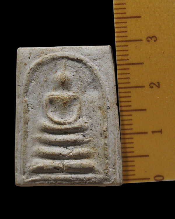 พระสมเด็จพิมพ์ฐาน 3 ชั้น พิมพ์ก้างปลา(พิมพ์กลาง) วัดประสาทบุญญาวาส กรุงเทพฯ ปี ๒๕๐๖ มวลสารผสมผงวัดระ - 4