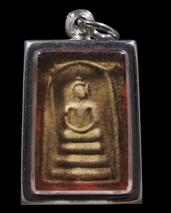 พระสมเด็จพิมพ์เทวดา พิมพ์เล็ก หลวงปู่นาค วัดระฆังโฆสิตาราม กรุงเทพฯ มวลสารผสมผงเก่า ปี 2490 ยุคแรกๆ  - 5