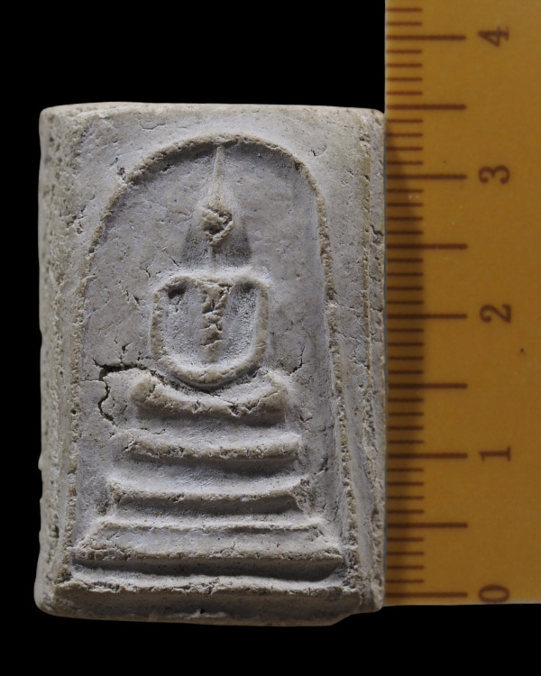 พระผงพิมพ์ฐาน 3 ชั้น แขนตรง วัดประสาทบุญญาวาส กรุงเทพฯ พิธีใหญ่ ปี ๒๕๐๖ มวลสารผสมผงวัดระฆัง และสมเด็ - 4