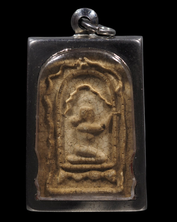 พระผงพิมพ์นางกวัก พิมพ์ใหญ่ซุ้มเรือนแก้ว พิมพ์สี่เหลี่ยม เนื้ัอเก่าจัด  ไม่ทราบที่ เจ้าของเดิมใส่ตลั - 5