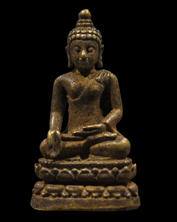 พระกริ่งไพรีพินาศ หล่อลอยองค์ เนื้อทองเหลืองโลหะผสม พระสวย ไม่ทราบที่ พิมพ์นี้เท่าที่ทราบมีการสร้า - 2