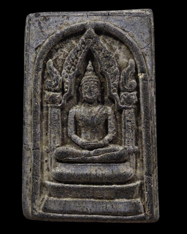 พระสมเด็จพญางิ้วดำ พิมพ์พระสวยงาม สภาพสวย พระเหมาบ้านเก่า ไม่ทราบที่  พญางิ้วดำ ผู้รู้กล่าวว่าเป็นไม - 5