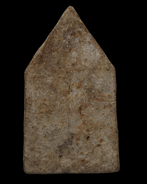 พระขุนแผนซุ้มเรือนแก้วพิมพ์ใหญ่ห้าเหลี่่ยม ฐานพลายกุมาร เนื้อผงเกษรผสมว่าน พระเก่าพระบ้าน ไม่ทราบท - 3