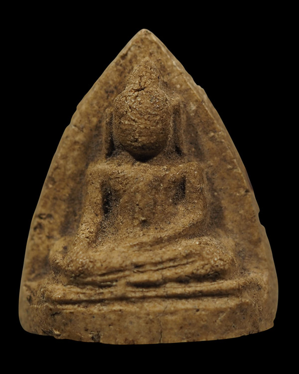 พระพิมพ์หลวงพ่อโต พิมพ์ใหญ่ เนื้อผง พระเกจิสร้าง พระบ้าน เก่ามีอายุ สภาพสวย ไม่ทราบที่ - 2