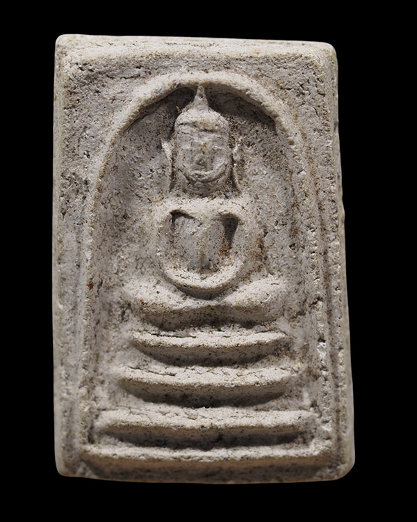 พระสมเด็จเนื้อผง หูบายศรี มีหน้ามีตา พิมพ์ใหญ่  พระเก่าไม่ทราบที่  คุ้นพิมพ์มาก  - 2