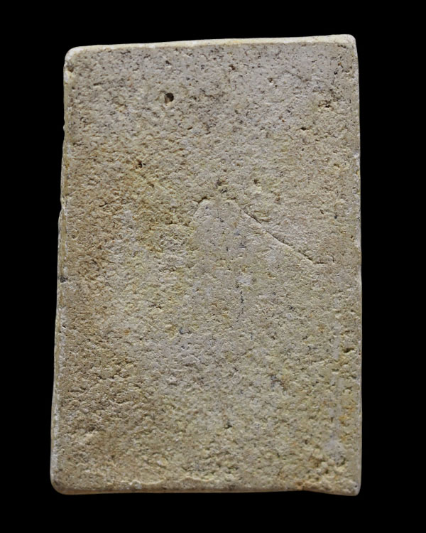 พระสมเด็จเนื้อผง หูบายศรี มีหน้ามีตา พิมพ์ใหญ่  พระเก่าไม่ทราบที่  คุ้นพิมพ์มาก  - 3