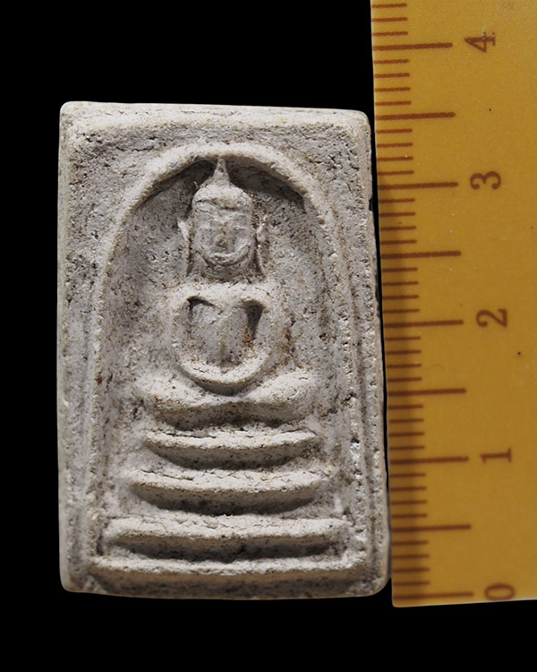 พระสมเด็จเนื้อผง หูบายศรี มีหน้ามีตา พิมพ์ใหญ่  พระเก่าไม่ทราบที่  คุ้นพิมพ์มาก  - 4