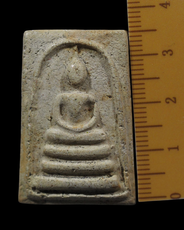 พระสมเด็จพิมพ์ทรงเจดีย์เล็ก หลวงปู่นาค วัดระฆังโฆสิตาราม กรุงเทพฯ มวลสารผสมผงเก่า สร้างประมาณยุค ปี  - 4