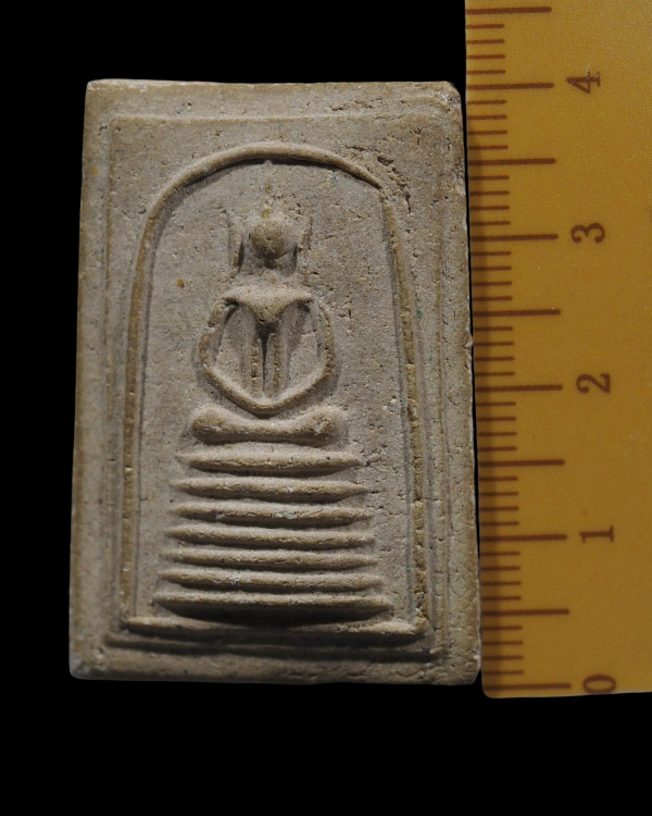 พระสมเด็จพิมพ์วัดเกศไชโยฐาน 7 ชั้น วัดประสาทบุญญาวาส กรุงเทพฯ ปี ๒๕๐๖ มวลสารผสมผงวัดระฆัง และสมเด็จบ - 4