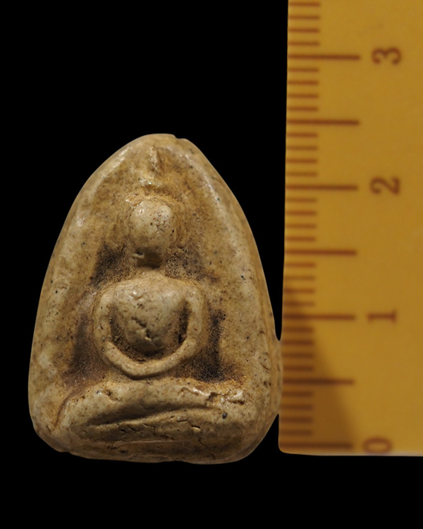 พระผงพิมพ์วัดพลับ เนื้อผง สร้างโดยพระเกจิสมัยก่อน เก่ามาก เนื้อหาจัดจ้าน ไม่ทราบที่ สมัยก่อนมีหล - 4