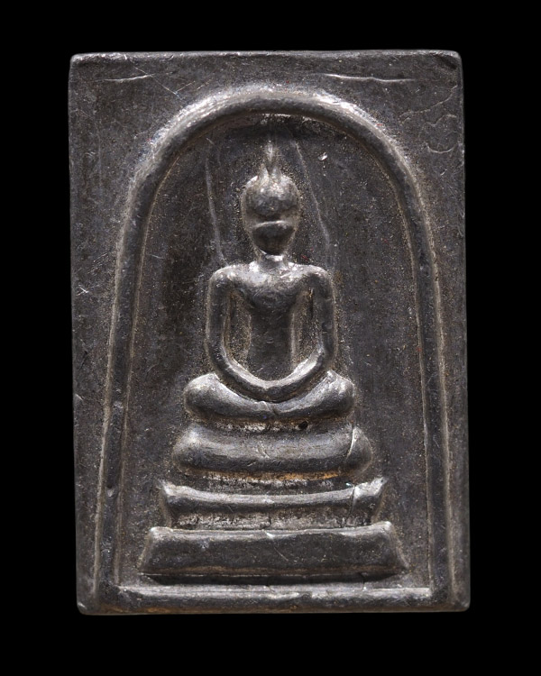 สมเด็จหล่อรูปเหมือนเนื้อตะกั่วเถื่อน หลังจารยันต์ หลวงปู่นิล วัดครบุรี พิมพ์นี้หายาก - 2