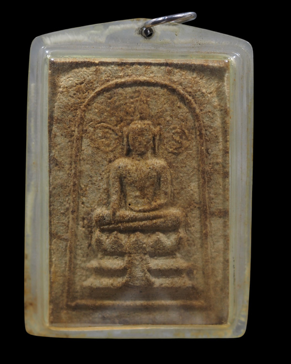  พระสมเด็จพิมพ์ใหญ่  พิมพ์มารวิชัย ฐานบัวผ้าทิพย์  ข้างยันต์ หลังจารยันต์  เนื้อว่าน  เพระบ้านเลี่ยม - 2