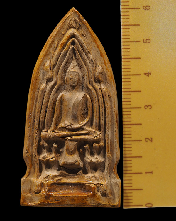 พระโคนสมอ พิมพ์ใหญ่ เนื้อดินเคลือบ หลวงพ่อรุ่ง วัดดอนยายหอม  จ.นครปฐม  ท่านเป็นอาจารย์ของหลวงพ่อเงิน - 4