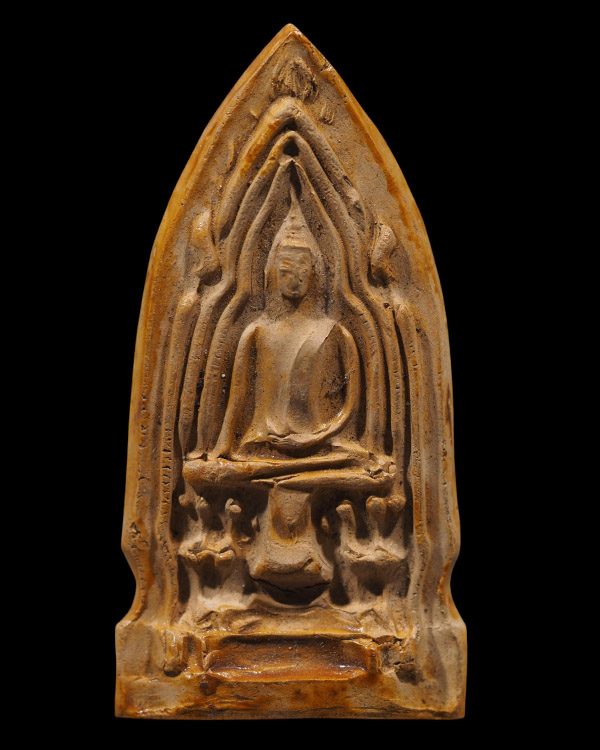 พระโคนสมอ พิมพ์ใหญ่ เนื้อดินเคลือบ หลวงพ่อรุ่ง วัดดอนยายหอม  จ.นครปฐม  ท่านเป็นอาจารย์ของหลวงพ่อเงิน - 5