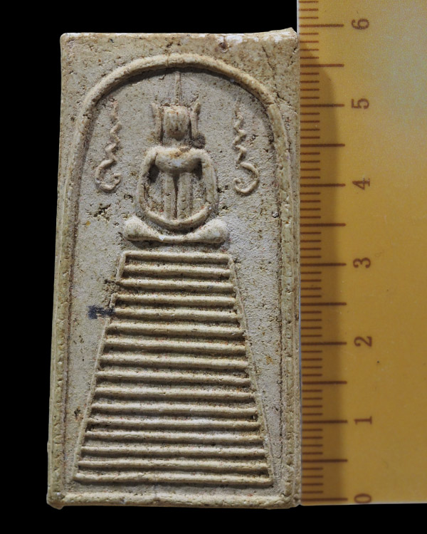 สมเด็จไพ่ตอง หลวงพ่อช่วง วัดจุกเฌอ เมืองแปดริ้ว พระเก่าเนื้อผง สภาพสวย ผสมผงหลวงปู่ภูวัดอินทร์ป - 4