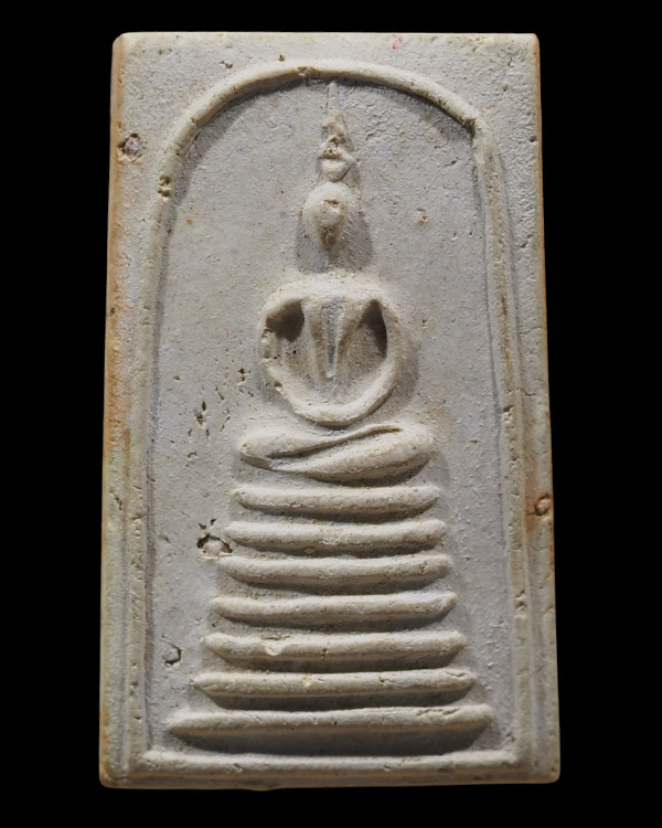 พระสมเด็จวัดบ้านดินดำรุ่นแรก หลวงปู่ทองมา ถาวโร วัดสว่างท่าสี จ. ร้อยเอ็ด ปลุกเสก ปี 2518 หายาก  หลว - 2