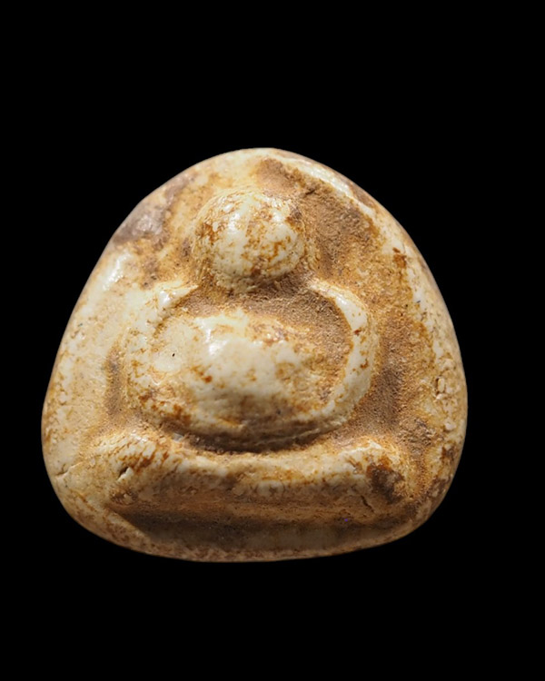 พระสังกัจจายน์พิมพ์คะแนนเม็ดบัว เนื้อผงแก่น้ำมันกรุวัดอัมพวา ธนบุรี - 2