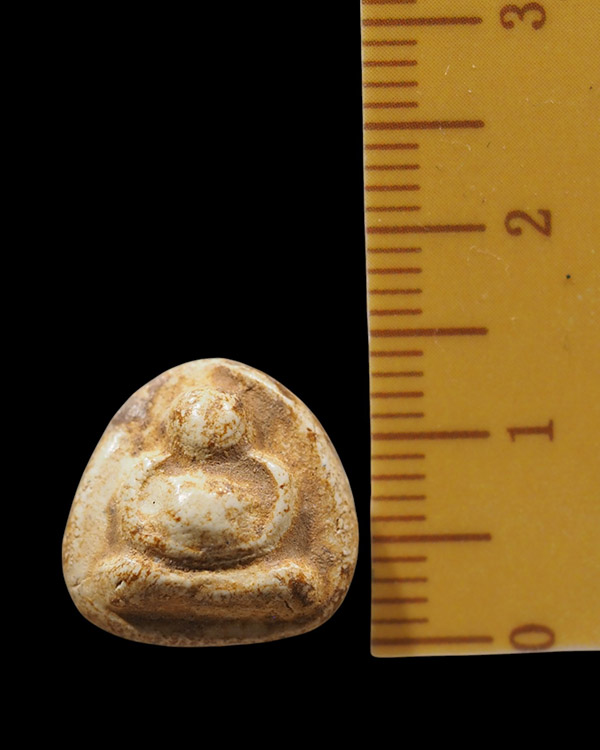 พระสังกัจจายน์พิมพ์คะแนนเม็ดบัว เนื้อผงแก่น้ำมันกรุวัดอัมพวา ธนบุรี - 4