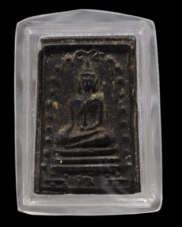 พระสมเด็จชัยมงคล เนื้อดำ พิมพ์สวยงาม พระเก่ามีอายุ ไม่ทราบที่ - 5