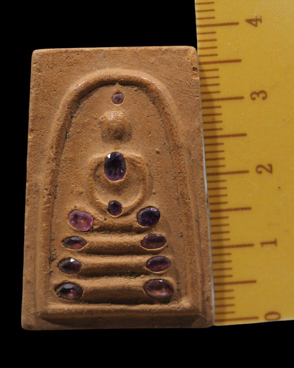 พระสมเด็จ ฝั่งพลอยแท้ หลวงพ่อใหญ่ วัดโยธานิมิต จ.จันทบุรี ย.ธ รุ่นแรก ปี 2515 พระอธิการสิงห์สร้าง หล - 4