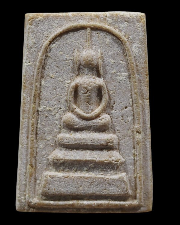 สมเด็จพิมพ์หูบายศรี หลังยันต์  หลวงปู่เผือก วัดกิ่งแก้ว จ.สมุทรปราการ ปี ๒๕๑๔-๒๕๑๖ เนื้อผงเก่า มวลสา - 2