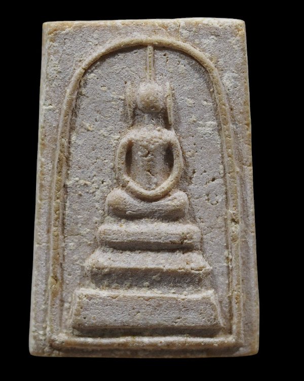 สมเด็จพิมพ์หูบายศรี หลังยันต์  หลวงปู่เผือก วัดกิ่งแก้ว จ.สมุทรปราการ ปี ๒๕๑๔-๒๕๑๖ เนื้อผงเก่า มวลสา - 5