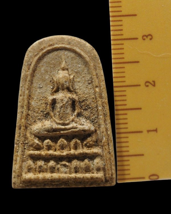 พระผงพิมพ์สมาธินั่งบัว หลวงพ่อนวม วัดกลางท่าเรือ จ.พระนครศรีอยุธยา เนื้อผงพุทธคุณ  หลวงพ่อนวม วัดกลา - 4