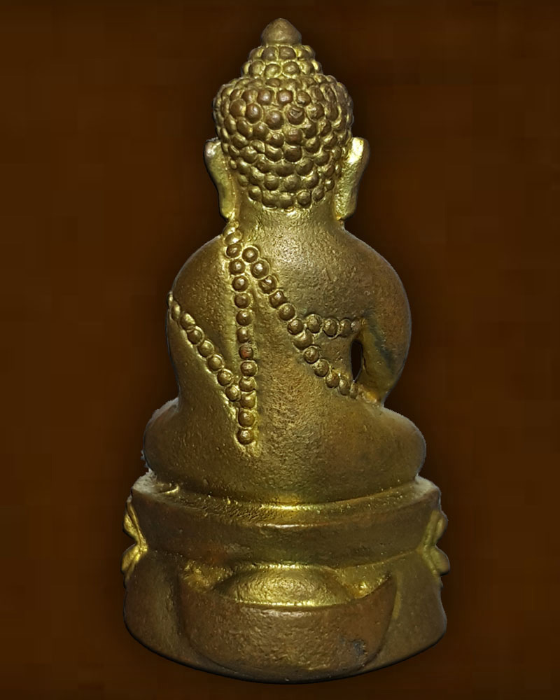 พระกริ่งมงคลทอง รุ่นทองพันชั่ง หลวงพ่อทองกลึง วัดเจดีย์หอย - 3